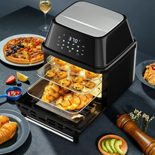 Load image into Gallery viewer, 19 QT Multi-functional Air Fryer Oven 1800W Dehydrator Rotisserie-Black