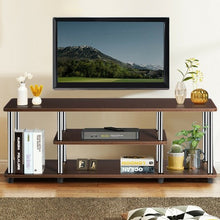 Load image into Gallery viewer, 3-Tier 110 lbs Stainless Steel Listed TV Stand