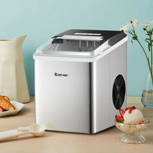Load image into Gallery viewer, Stainless Steel 26 lbs/24 H Self-Clean Countertop Ice Maker Machine