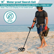 Load image into Gallery viewer, Adjustable High Accuracy Metal Detector w/Waterproof Search Coil Headphone Bag
