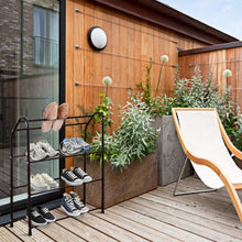 Load image into Gallery viewer, 4-Tier Metal Shoe Rack Shelf