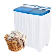 Load image into Gallery viewer, Portable Semi-automatic Washing Machine with Built-in Drain Pump-Blue