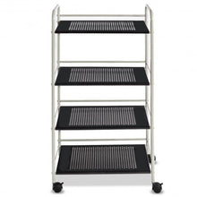 Load image into Gallery viewer, 4 Tiers Rolling Cart Storage Display Rack