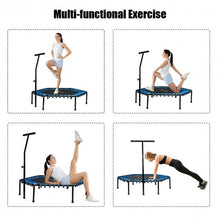 Load image into Gallery viewer, 51" Mini Fitness Trampoline with Adjustable Bar