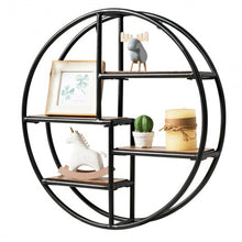 Load image into Gallery viewer, Hanging Storage Shelf Circular Wall-Mounted 4-Tier Rack