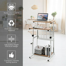 Load image into Gallery viewer, Height Adjustable Stand Up Desk Computer Workstation