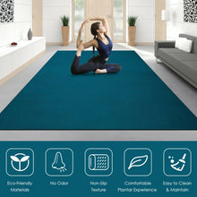 Load image into Gallery viewer, 7' x 5' x 8 mm Thick Workout Yoga Mat-Navy