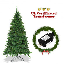 Load image into Gallery viewer, 5' / 6' Prelit Artificial Half Christmas Tree with 8 Flash Modes-5'