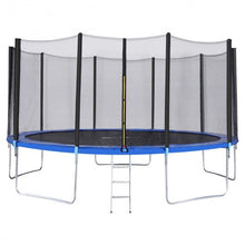 Load image into Gallery viewer, 15' Trampoline with Enclosure Net Spring Pad & Ladder