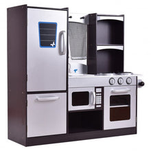 Load image into Gallery viewer, Kids Wooden Modern Kitchen Cooking Pretend Play Set