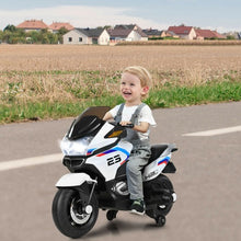 Load image into Gallery viewer, 12V Kids Ride On Motorcycle Electric Motor Bike-White