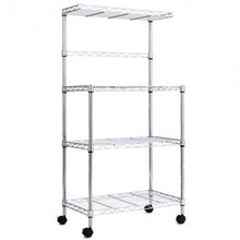 Load image into Gallery viewer, 3-Tier Kitchen Microwave Baker Stand Storage Cart Rack