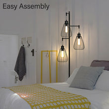 Load image into Gallery viewer, 67" Industrial 3-Light Floor Lamp Tree