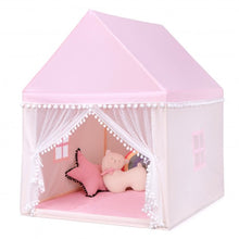 Load image into Gallery viewer, Kids Play Tent Large Playhouse Children Play Castle Fairy Tent Gift w/ Mat-Pink