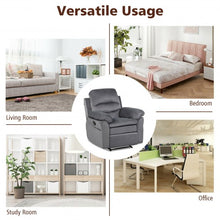 Load image into Gallery viewer, Manual Reclining Single Sofa with Footrest-Gray