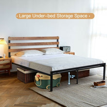 Load image into Gallery viewer, Metal Bed Frame Foundation with Headboard-Full Size
