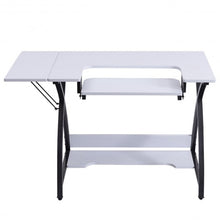 Load image into Gallery viewer, Sewing Craft Table Computer Desk with Adjustable Platform