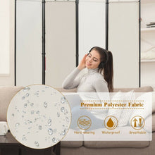 Load image into Gallery viewer, 4-Panel Room Divider Folding Privacy Screen-Beige