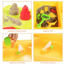 Load image into Gallery viewer, Sand and Water Play Table for Kids with Sand Castle Molds