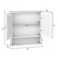 Load image into Gallery viewer, Bathroom Wall Mount Mirror Cabinet Organizer-White