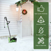 Load image into Gallery viewer, 12-Inch 9 Amp Electric Corded Snow Shovel Driveway Yard Snow Thrower-Green