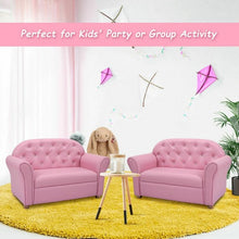Load image into Gallery viewer, Kids Princess Armrest Chair Lounge Couch