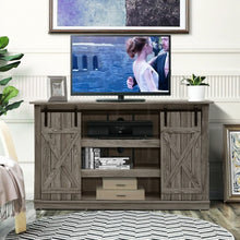Load image into Gallery viewer, Sliding Barn TV Stand Console Table-Gray