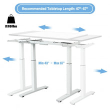 Load image into Gallery viewer, Adjustable Electric Stand with Controller-White