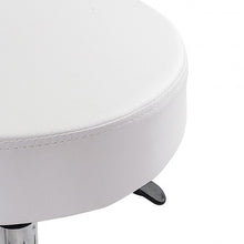 Load image into Gallery viewer, 1 pc Adjustable Hydraulic Rolling Swivel Massage Spa Bar Stool-White