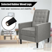 Load image into Gallery viewer, Mid-Century Push Back Recliner Chair -Gray