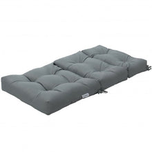 Load image into Gallery viewer, 22" x 44" Tufted Outdoor Patio Chair Seating Pad-Gray