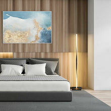 Load image into Gallery viewer, 48" Helix LED Floor Lamp Modern Standing Pole Light-Black
