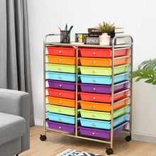Load image into Gallery viewer, 20 Drawers Storage Rolling Cart Studio Organizer-Color