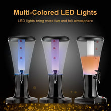 Load image into Gallery viewer, 3L Draft Beer Tower Dispenser with LED Lights
