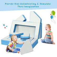 Load image into Gallery viewer, 4-in-1 Crawl Climb Foam Shapes Toddler Kids Playset-Blue