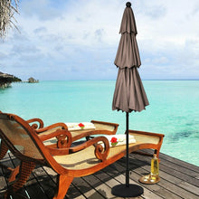 Load image into Gallery viewer, 10ft 3 Tier Patio Umbrella Aluminum Sunshade Shelter Double Vented without Base