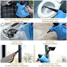 Load image into Gallery viewer, 1050W Multi-purpose Handheld Pressurized Steam Cleaner-Blue