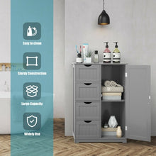 Load image into Gallery viewer, Standing Indoor Wooden Cabinet with 4 Drawers-Gray