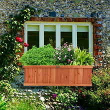Load image into Gallery viewer, 3' x 3" Wooden Decorative Planter Box for Garden Yard and Window
