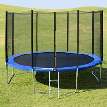 Load image into Gallery viewer, 14' Trampoline Combo with Safety Enclosure Net Pad and Ladder