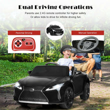 Load image into Gallery viewer, Kids Ride Lexus LC500 Licensed Remote Control Electric Vehicle-Black
