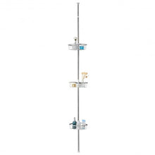 Load image into Gallery viewer, 3-Tier Stainless Steel Adjustable Corner Shower Storage Shelf
