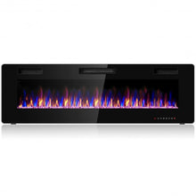 Load image into Gallery viewer, 60" Recessed Ultra Thin Mounted Wall Electric Fireplace