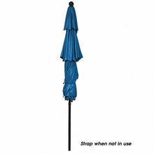 Load image into Gallery viewer, 10' 3 Tier Patio Umbrella Aluminum Sunshade Shelter Double Vented-Blue