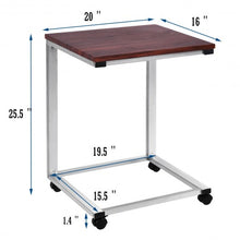Load image into Gallery viewer, Portable Rolling Stand Sofa Side End Table