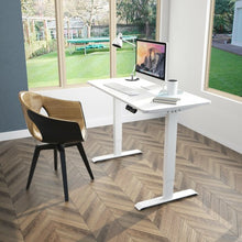 Load image into Gallery viewer, Electric Height Adjustable Standing Desk with Memory Controller-White