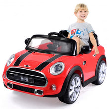 Load image into Gallery viewer, MINI Hatch 12V Electric Kids Ride On Car Licensed MP3 RC Remote Control-Red