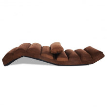Load image into Gallery viewer, Folding Lazy Sofa Chair Stylish Sofa Couch Beds Lounge Chair W/Pillow-coffee