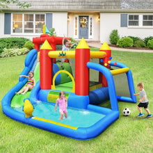 Load image into Gallery viewer, Inflatable Bouncer Bounce House with Water Slide Splash Pool without Blower