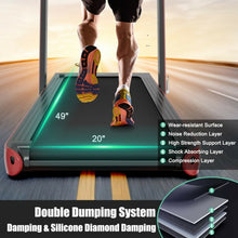 Load image into Gallery viewer, 4.75HP 2 In 1 Folding Treadmill with Remote APP Control-Red